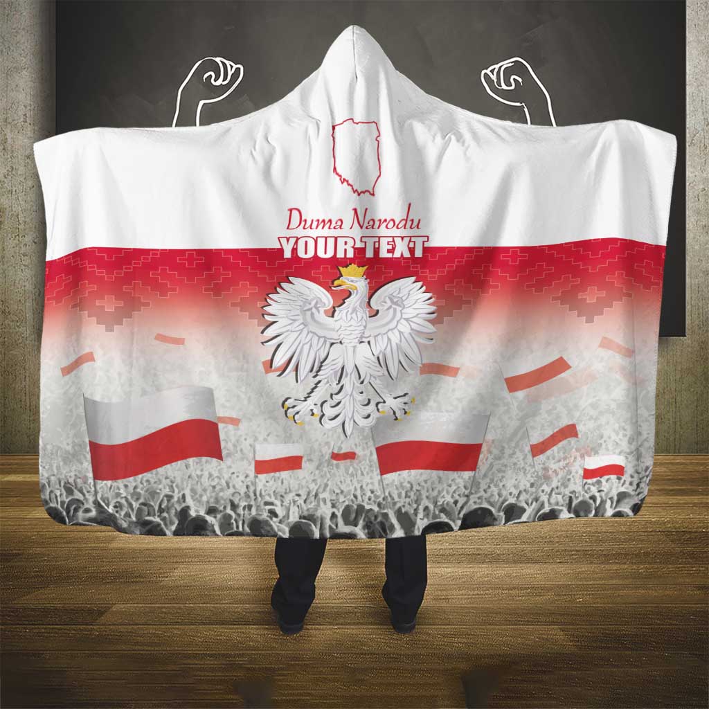 Polish Flag Day Personalized Hooded Blanket Duma Narodu 2nd May