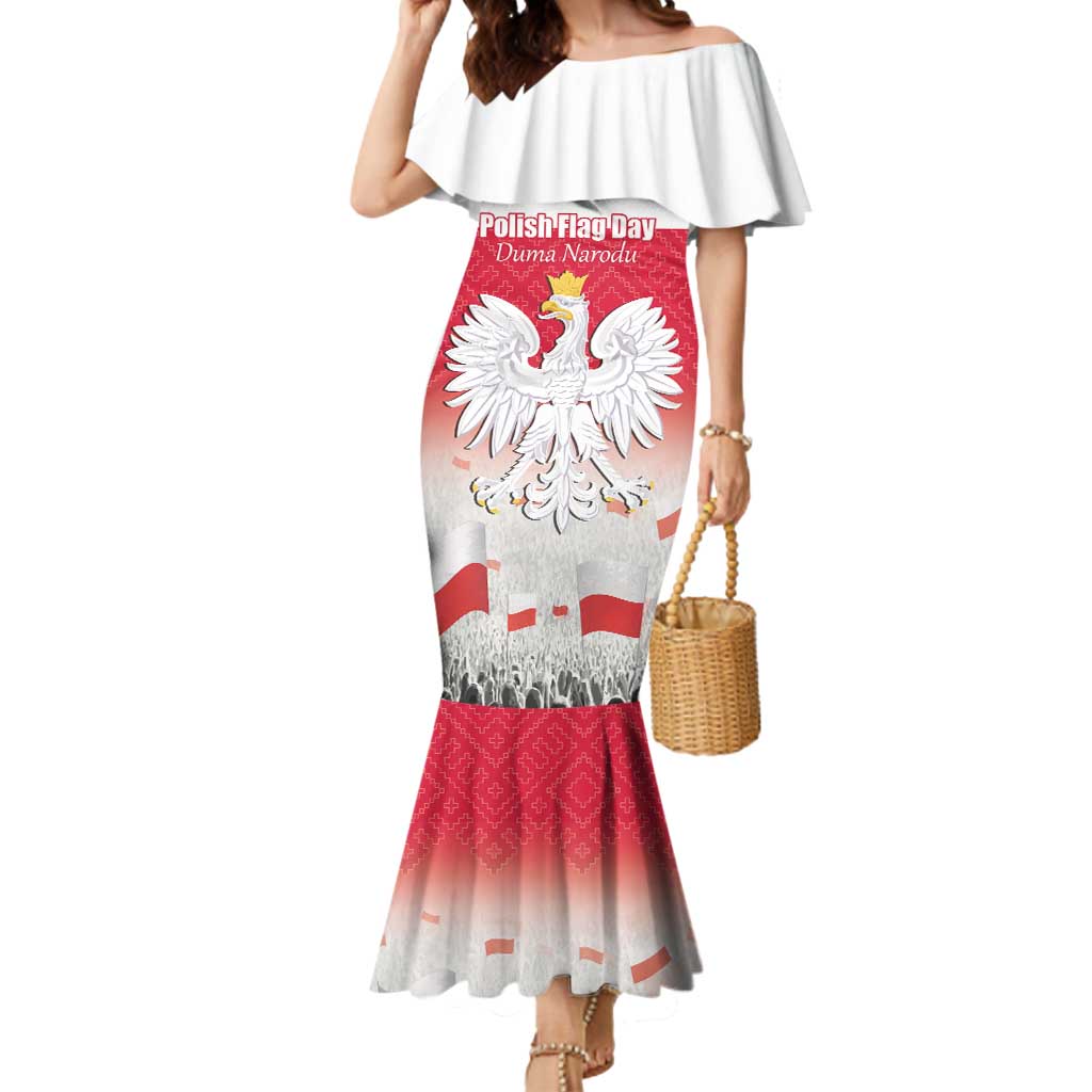 Polish Flag Day Personalized Mermaid Dress Duma Narodu 2nd May