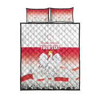 Polish Flag Day Personalized Quilt Bed Set Duma Narodu 2nd May