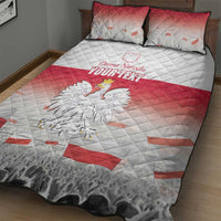 Polish Flag Day Personalized Quilt Bed Set Duma Narodu 2nd May