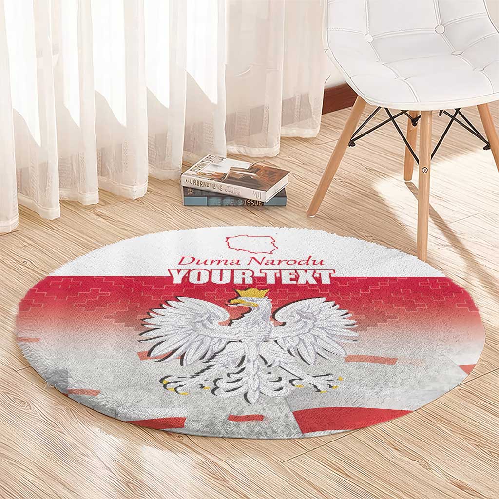 Polish Flag Day Personalized Round Carpet Duma Narodu 2nd May