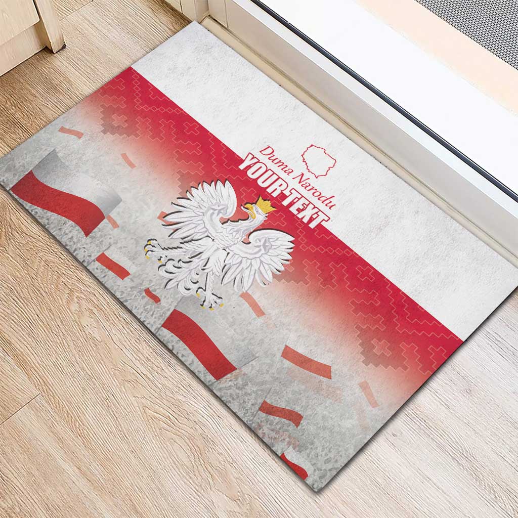 Polish Flag Day Personalized Rubber Doormat Duma Narodu 2nd May