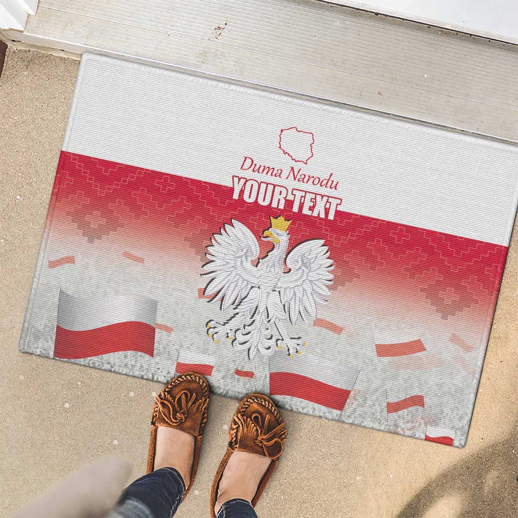 Polish Flag Day Personalized Rubber Doormat Duma Narodu 2nd May