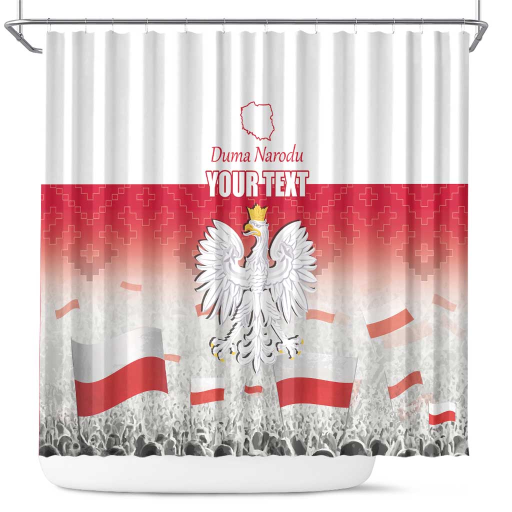 Polish Flag Day Personalized Shower Curtain Duma Narodu 2nd May
