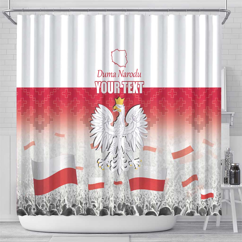 Polish Flag Day Personalized Shower Curtain Duma Narodu 2nd May