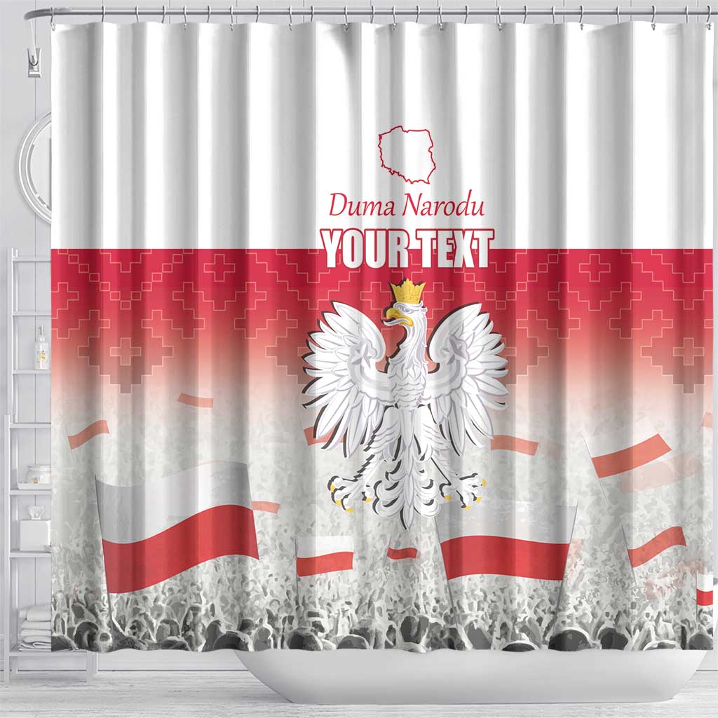 Polish Flag Day Personalized Shower Curtain Duma Narodu 2nd May