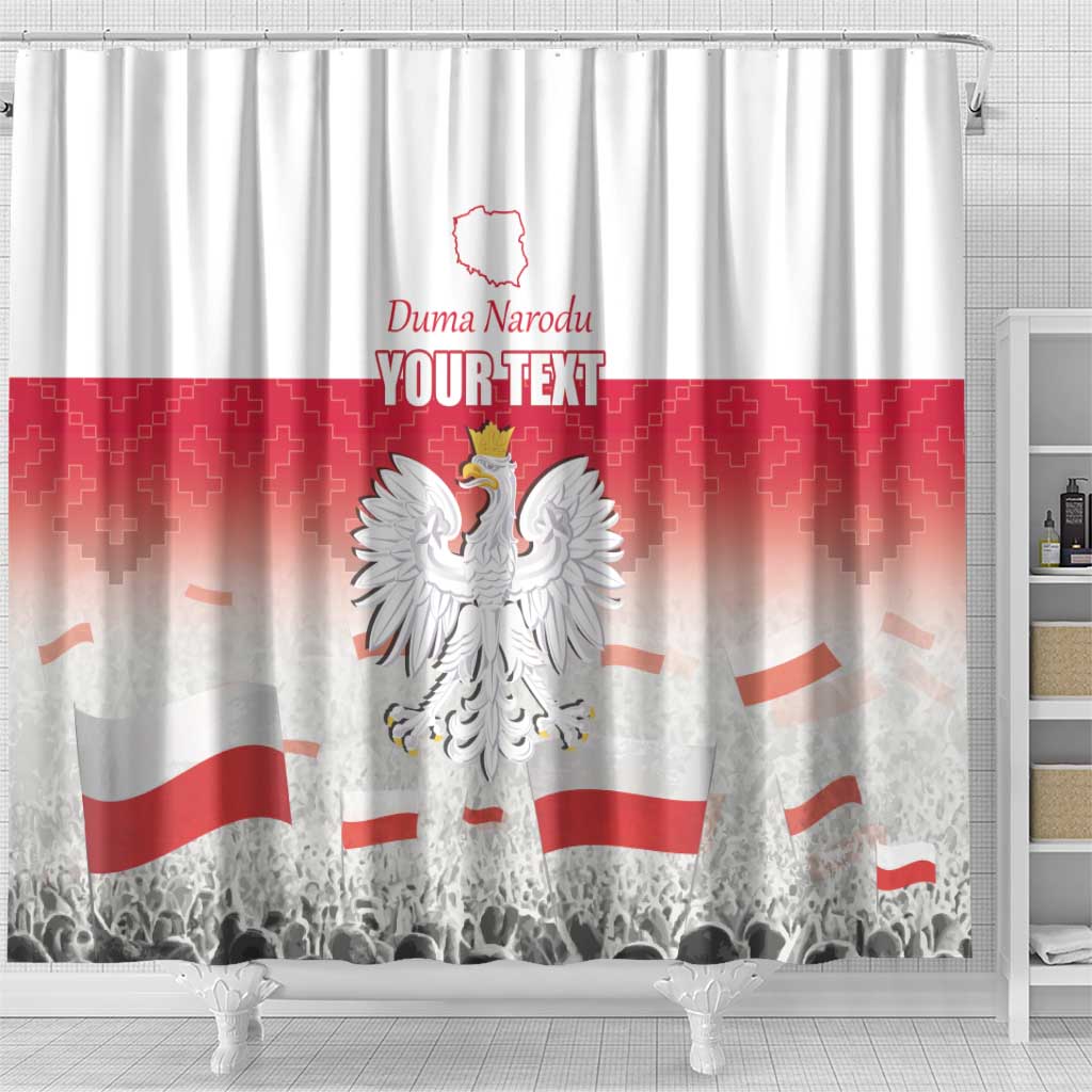 Polish Flag Day Personalized Shower Curtain Duma Narodu 2nd May