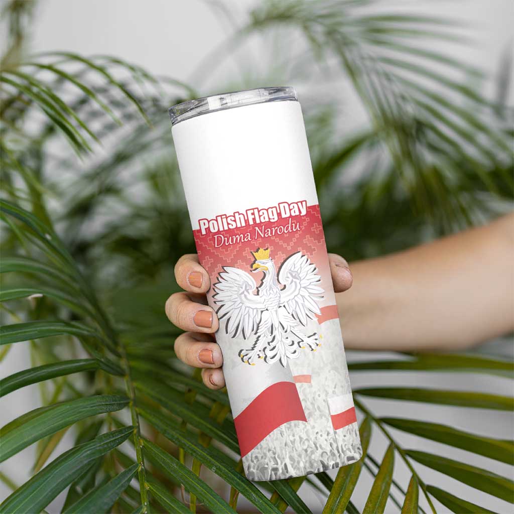 Polish Flag Day Personalized Skinny Tumbler Duma Narodu 2nd May