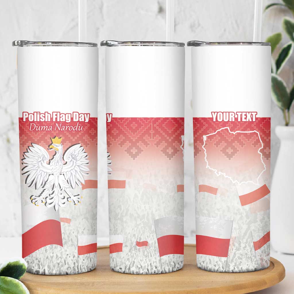 Polish Flag Day Personalized Skinny Tumbler Duma Narodu 2nd May