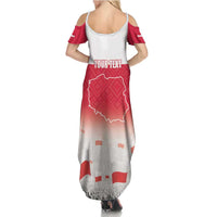 Polish Flag Day Personalized Summer Maxi Dress Duma Narodu 2nd May
