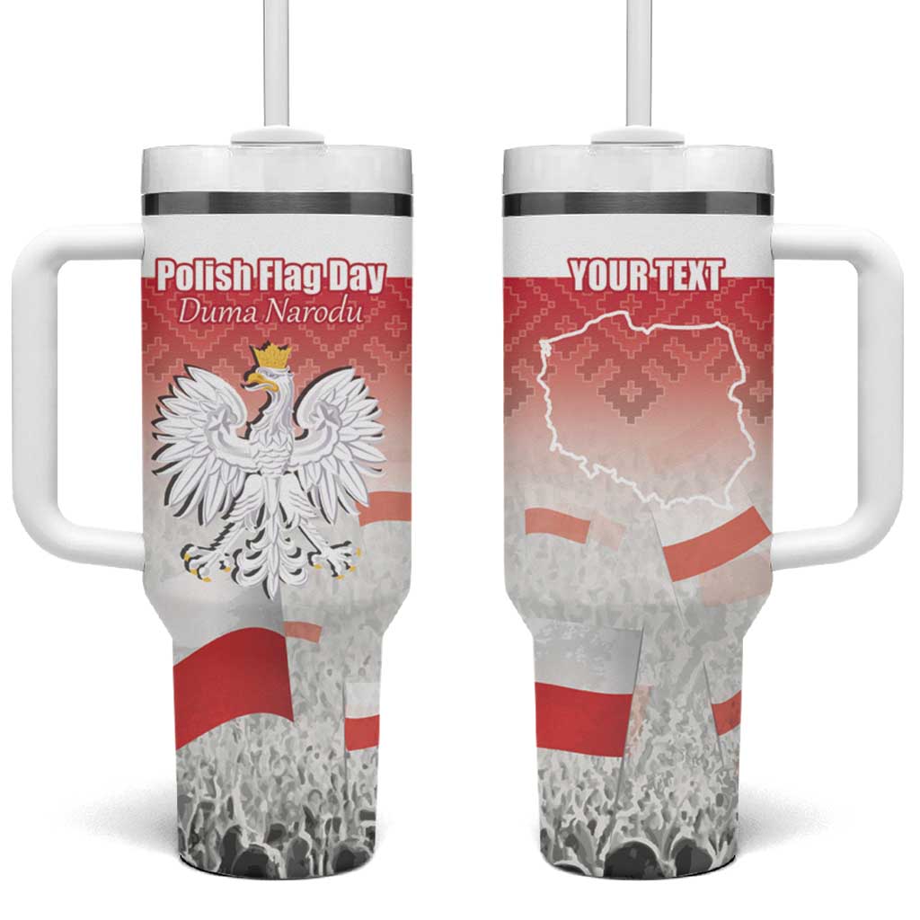 Polish Flag Day Personalized Tumbler With Handle Duma Narodu 2nd May