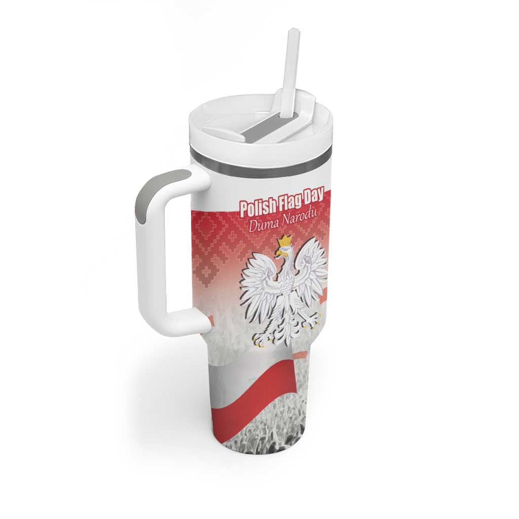 Polish Flag Day Personalized Tumbler With Handle Duma Narodu 2nd May