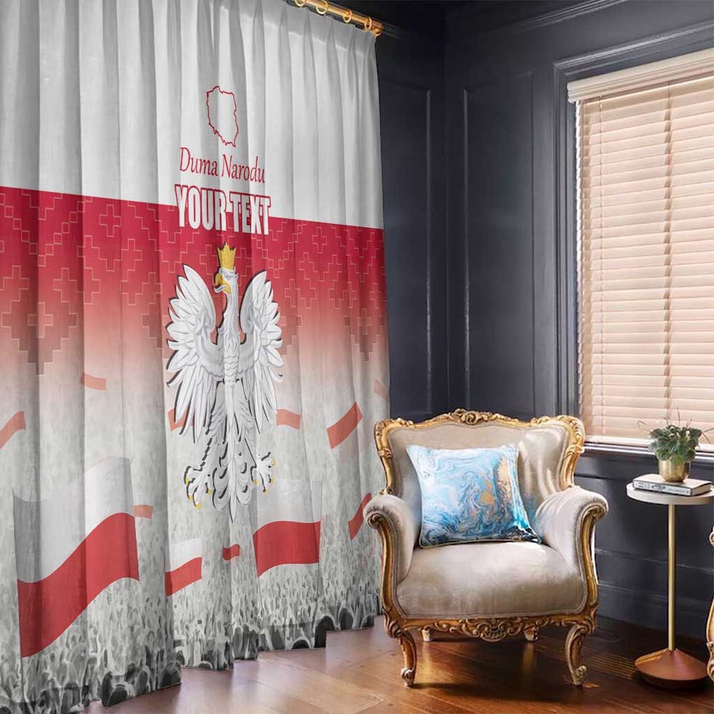 Polish Flag Day Personalized Window Curtain Duma Narodu 2nd May