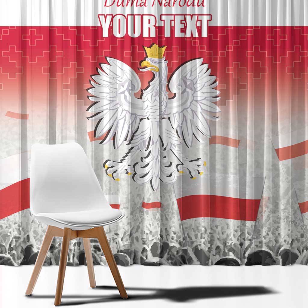 Polish Flag Day Personalized Window Curtain Duma Narodu 2nd May