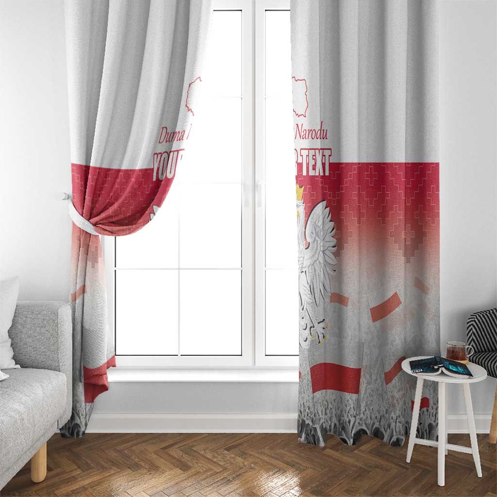 Polish Flag Day Personalized Window Curtain Duma Narodu 2nd May