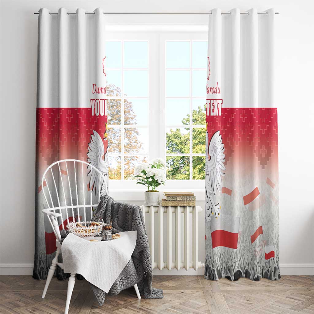 Polish Flag Day Personalized Window Curtain Duma Narodu 2nd May