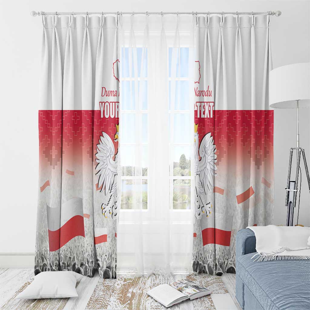 Polish Flag Day Personalized Window Curtain Duma Narodu 2nd May