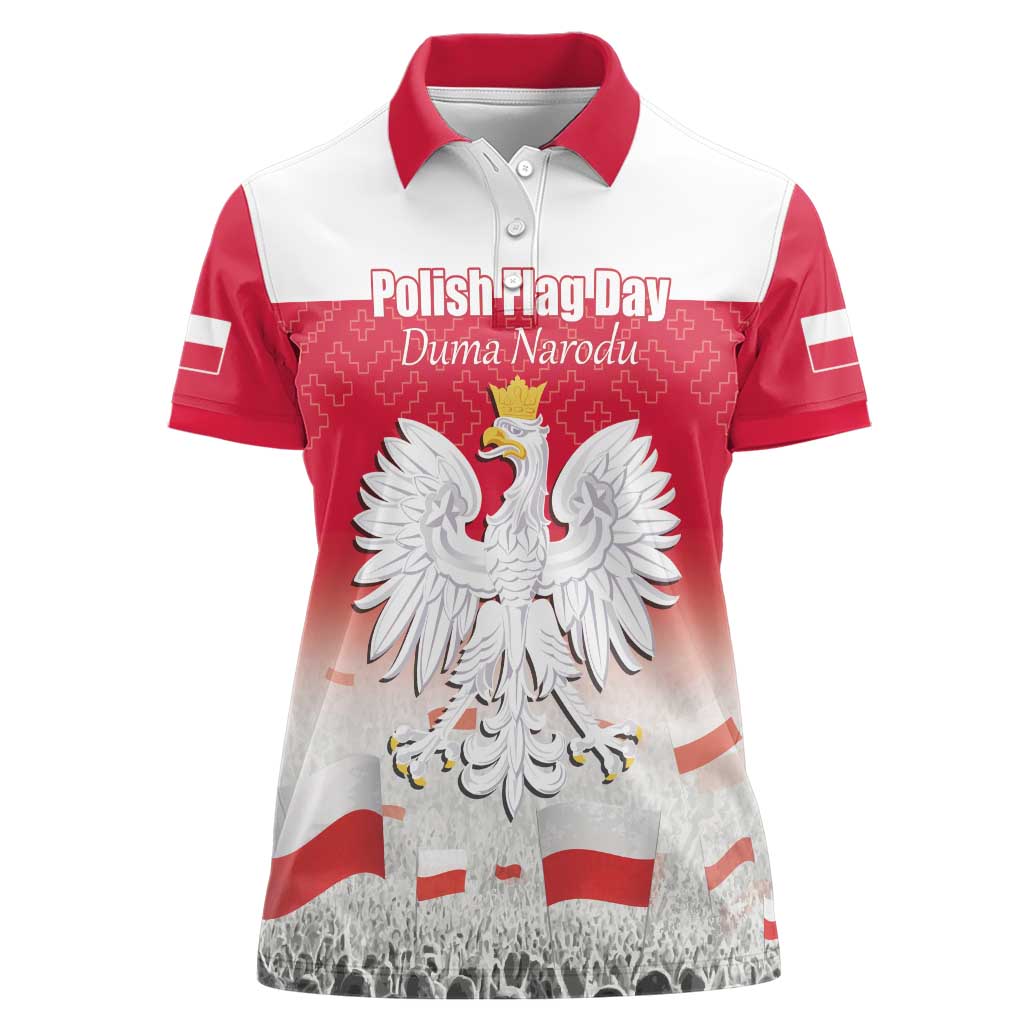 Polish Flag Day Personalized Women Polo Shirt Duma Narodu 2nd May