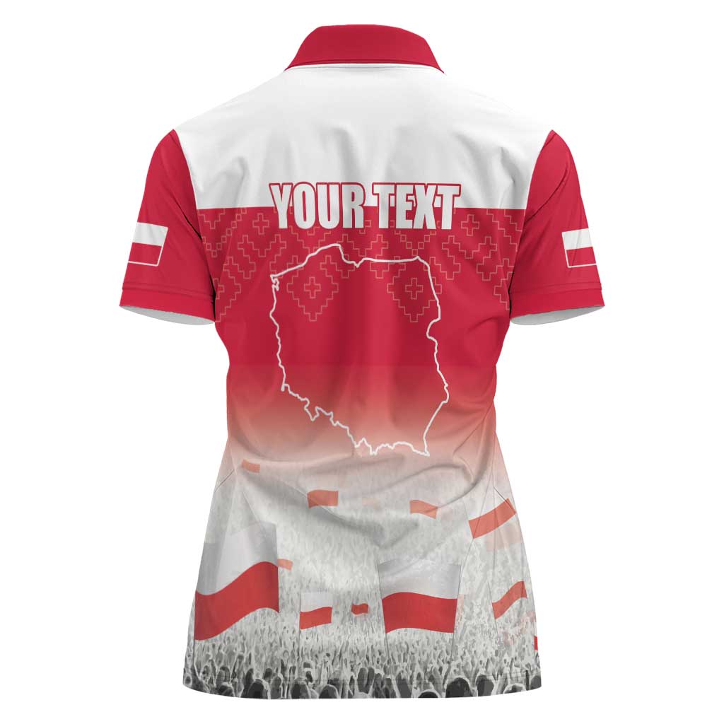 Polish Flag Day Personalized Women Polo Shirt Duma Narodu 2nd May