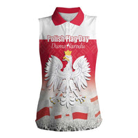 Polish Flag Day Personalized Women Sleeveless Polo Shirt Duma Narodu 2nd May