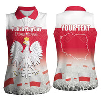 Polish Flag Day Personalized Women Sleeveless Polo Shirt Duma Narodu 2nd May