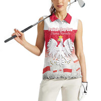 Polish Flag Day Personalized Women Sleeveless Polo Shirt Duma Narodu 2nd May