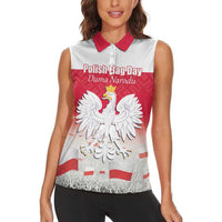 Polish Flag Day Personalized Women Sleeveless Polo Shirt Duma Narodu 2nd May