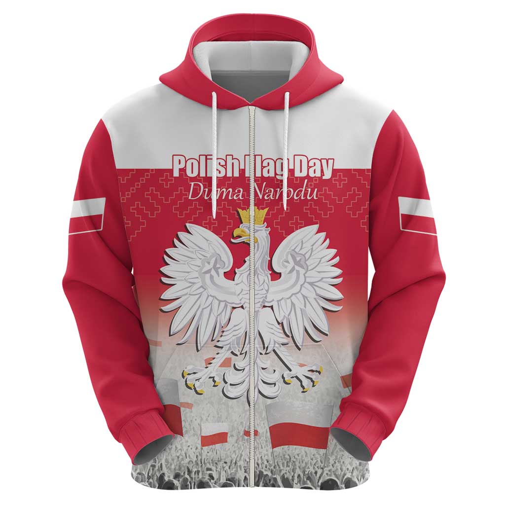 Polish Flag Day Personalized Zip Hoodie Duma Narodu 2nd May