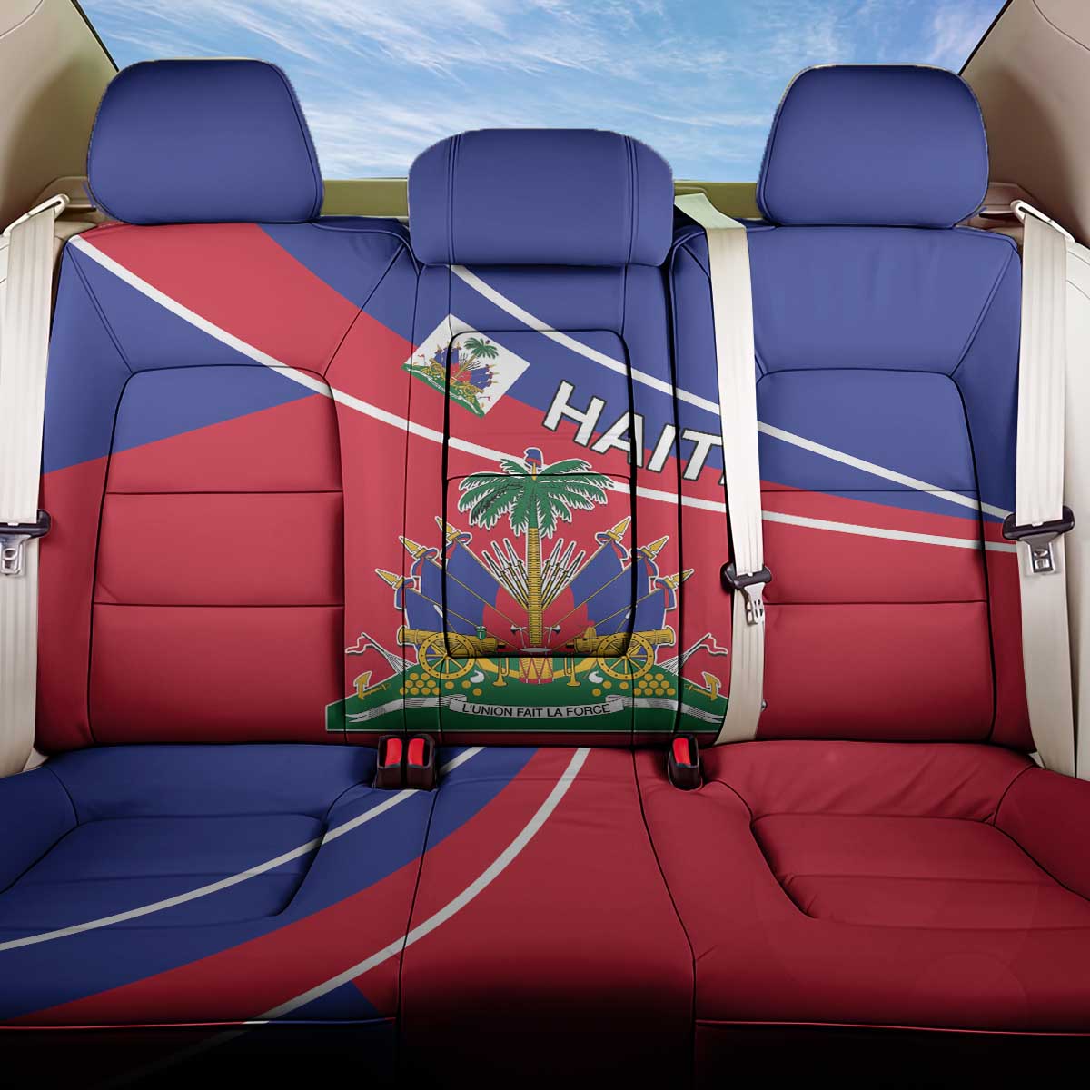 Haitian Flag Day 18 May Back Car Seat Cover Jounen Drapo Ayisyen