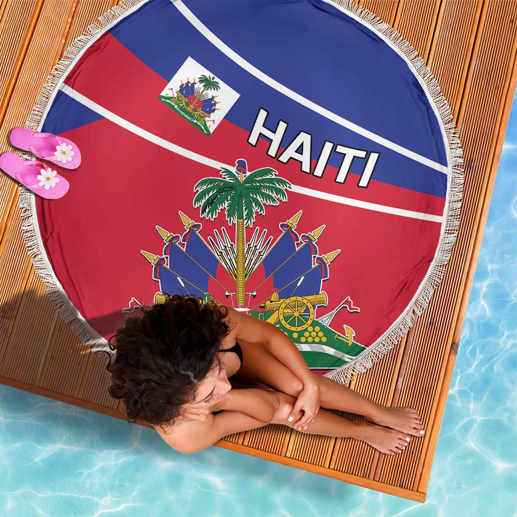 Haitian Flag Day 18 May Beach Blanket Jounen Drapo Ayisyen