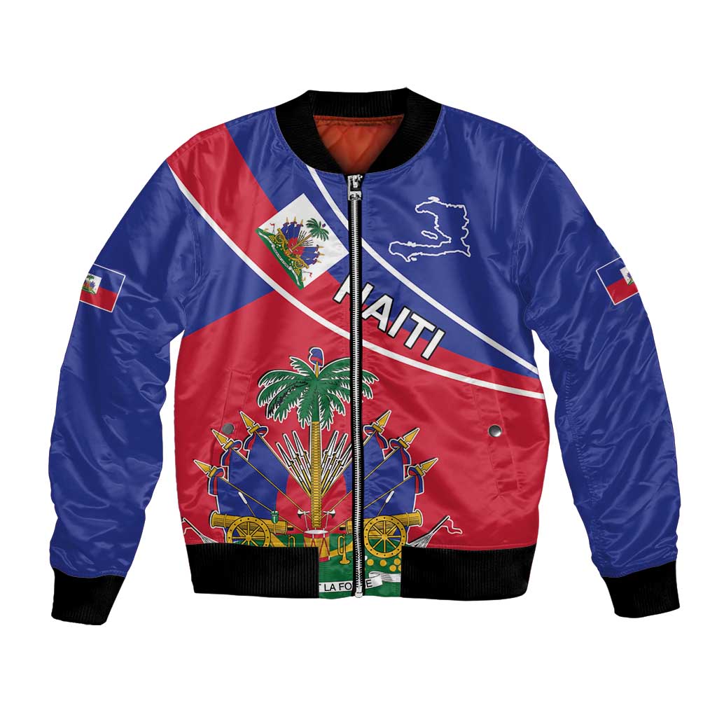 Haitian Flag Day 18 May Bomber Jacket Jounen Drapo Ayisyen