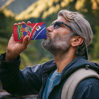 Haitian Flag Day 18 May 4 in 1 Can Cooler Tumbler Jounen Drapo Ayisyen