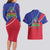 Haitian Flag Day 18 May Couples Matching Long Sleeve Bodycon Dress and Hawaiian Shirt Jounen Drapo Ayisyen