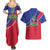 Haitian Flag Day 18 May Couples Matching Summer Maxi Dress and Hawaiian Shirt Jounen Drapo Ayisyen