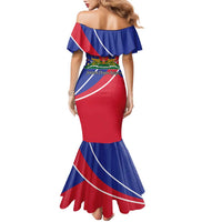 Haitian Flag Day 18 May Family Matching Mermaid Dress and Hawaiian Shirt Jounen Drapo Ayisyen