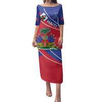 Haitian Flag Day 18 May Family Matching Puletasi and Hawaiian Shirt Jounen Drapo Ayisyen