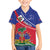 Haitian Flag Day 18 May Family Matching Short Sleeve Bodycon Dress and Hawaiian Shirt Jounen Drapo Ayisyen