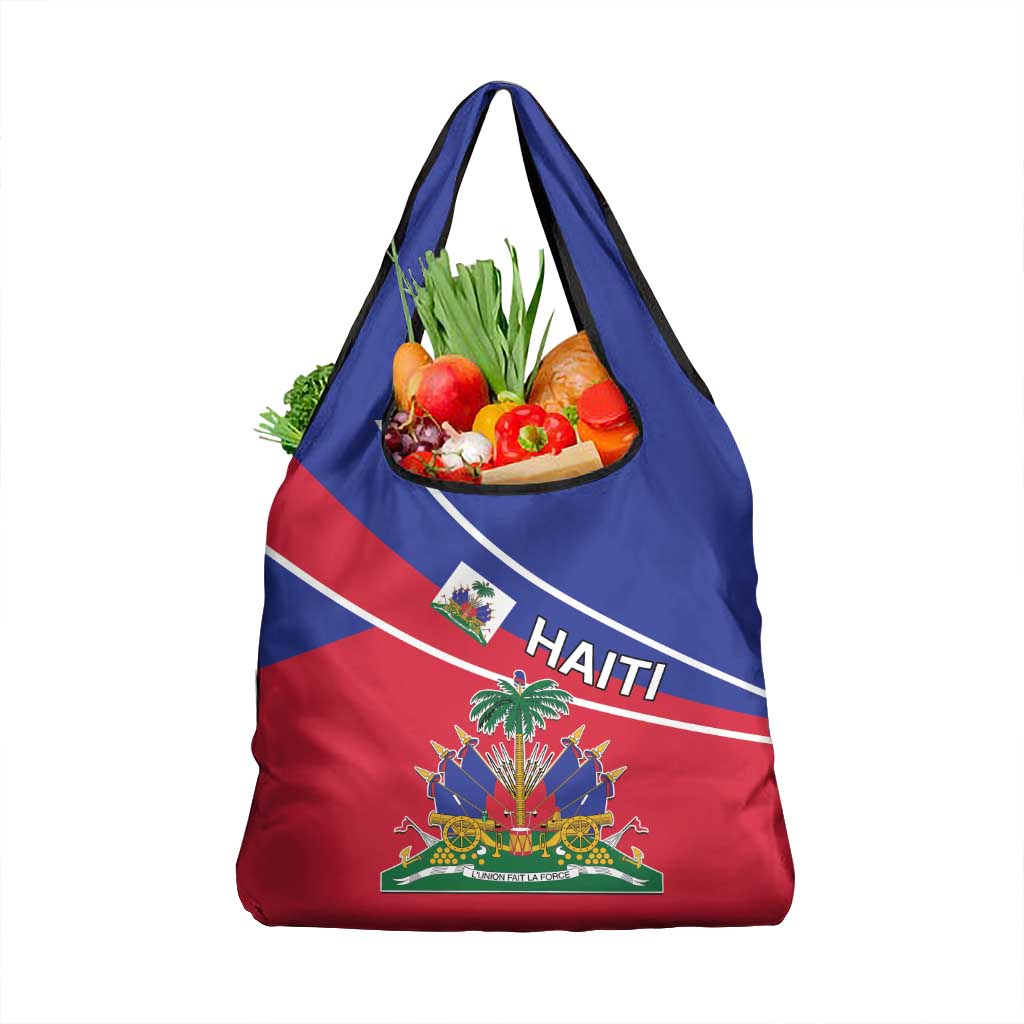 Haitian Flag Day 18 May Grocery Bag Jounen Drapo Ayisyen