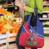 Haitian Flag Day 18 May Grocery Bag Jounen Drapo Ayisyen