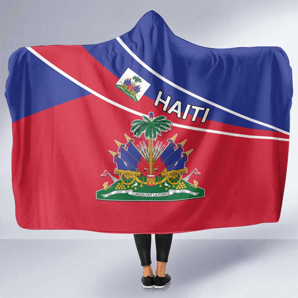 Haitian Flag Day 18 May Hooded Blanket Jounen Drapo Ayisyen