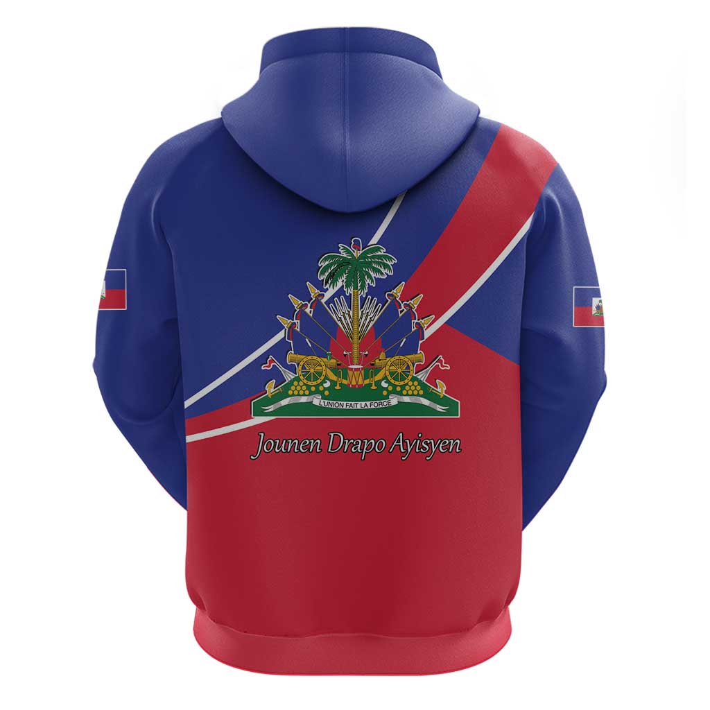 Haitian Flag Day 18 May Hoodie Jounen Drapo Ayisyen