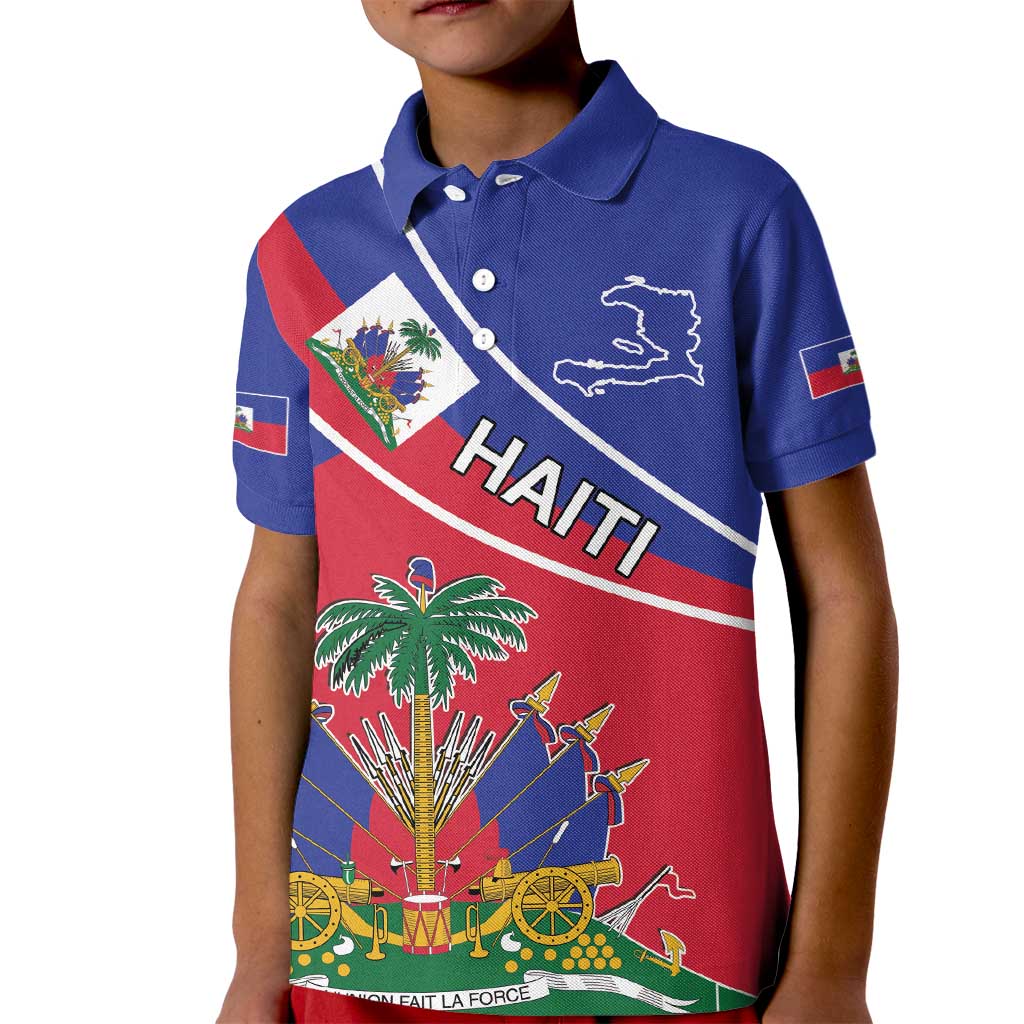 Haitian Flag Day 18 May Kid Polo Shirt Jounen Drapo Ayisyen