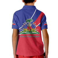 Haitian Flag Day 18 May Kid Polo Shirt Jounen Drapo Ayisyen