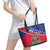 Haitian Flag Day 18 May Leather Tote Bag Jounen Drapo Ayisyen