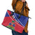 Haitian Flag Day 18 May Leather Tote Bag Jounen Drapo Ayisyen