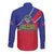 Haitian Flag Day 18 May Long Sleeve Button Shirt Jounen Drapo Ayisyen
