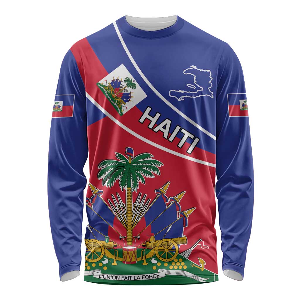 Haitian Flag Day 18 May Long Sleeve Shirt Jounen Drapo Ayisyen