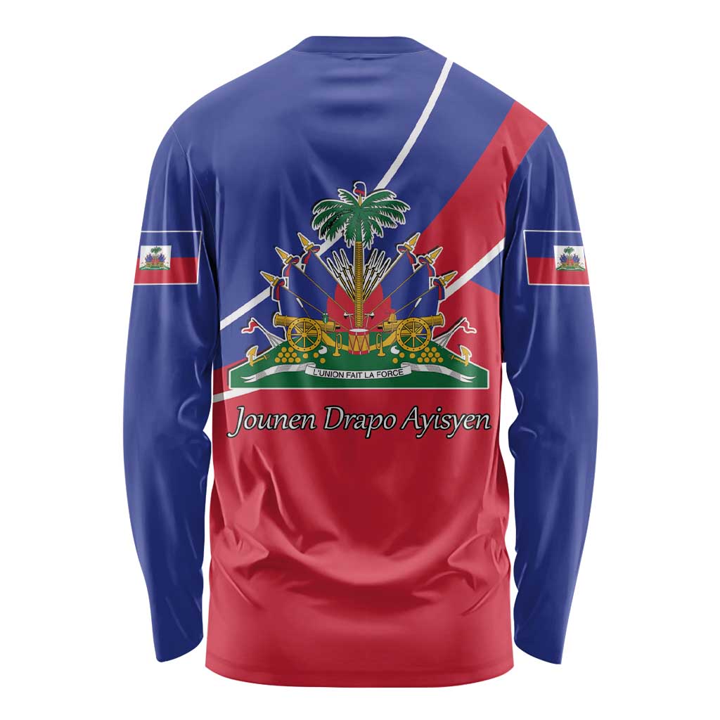 Haitian Flag Day 18 May Long Sleeve Shirt Jounen Drapo Ayisyen