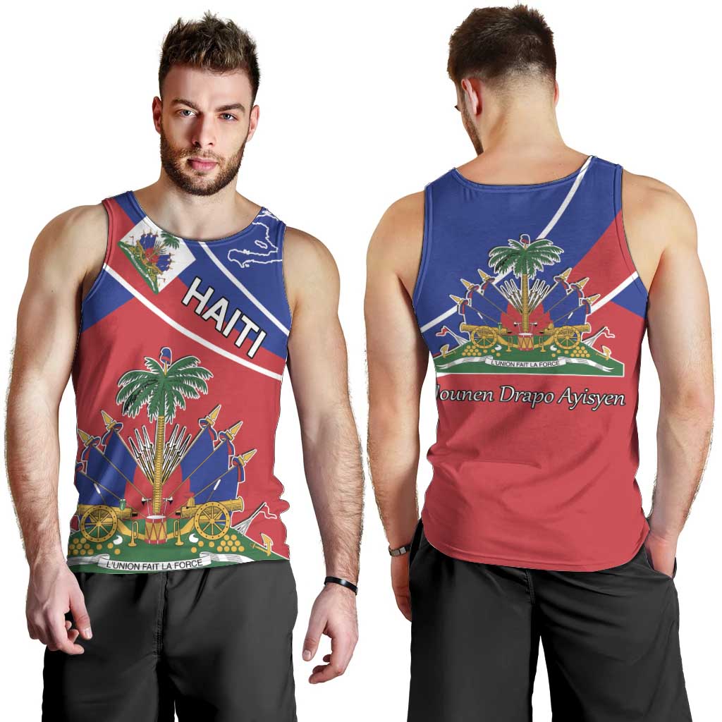 Haitian Flag Day 18 May Men Tank Top Jounen Drapo Ayisyen