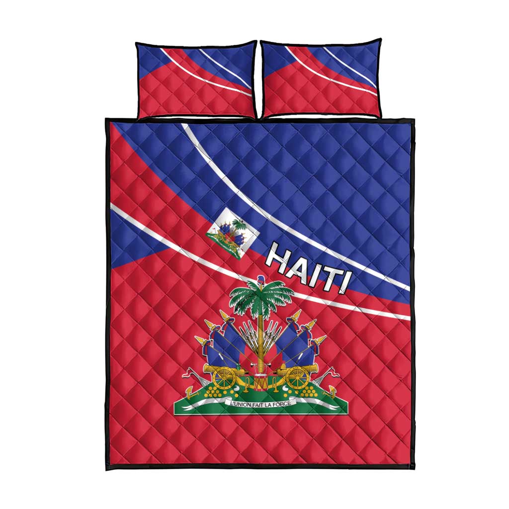 Haitian Flag Day 18 May Quilt Bed Set Jounen Drapo Ayisyen